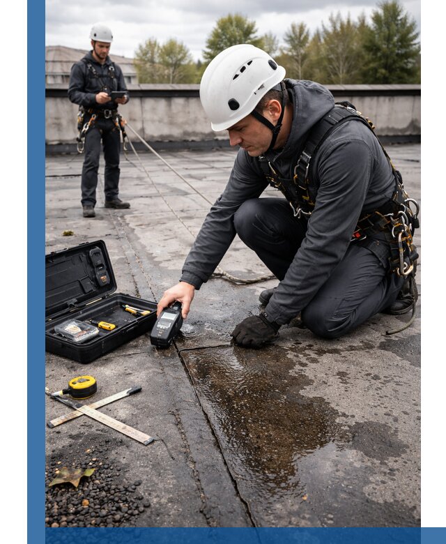 Обследование кровли на протечки и выявление дефектов в Апатитах