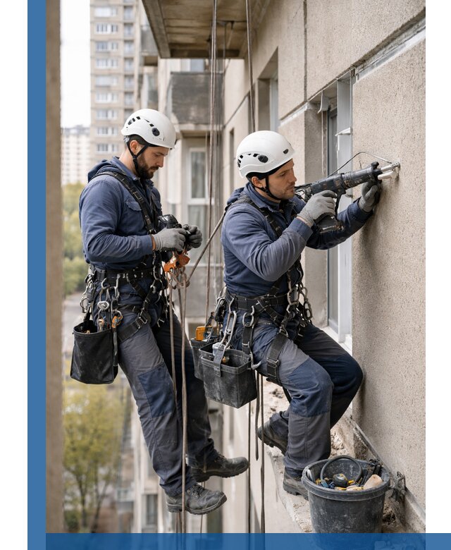 Промышленные альпинисты высотные работы и монтаж в Апатитах